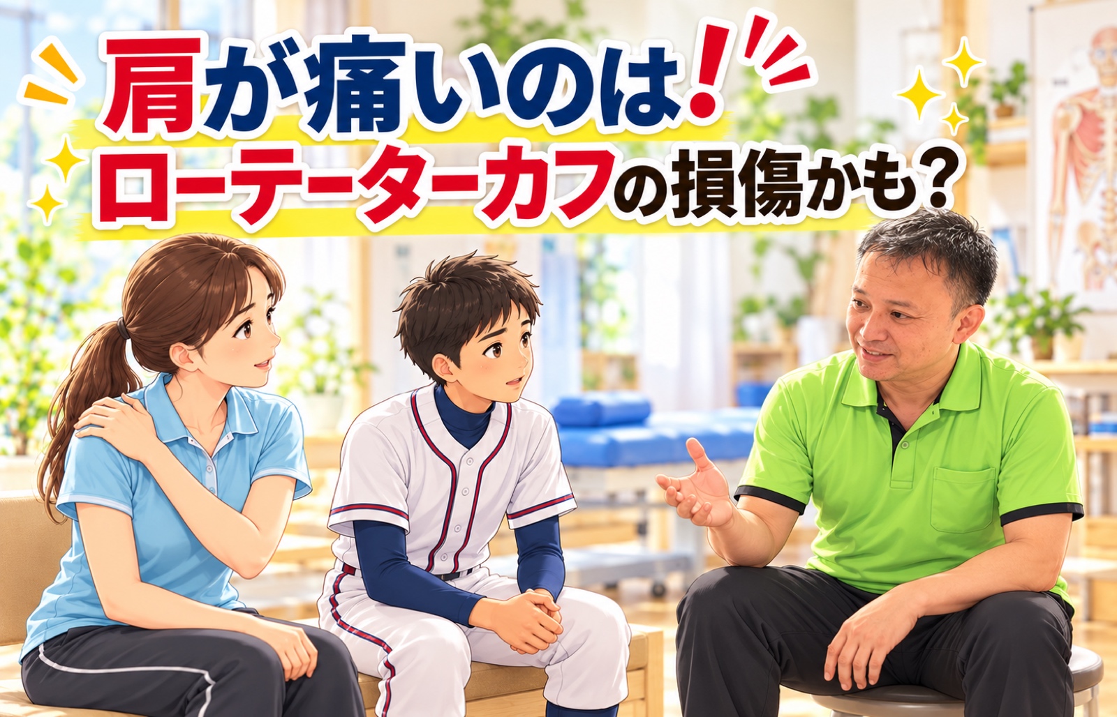肩が痛い原因はローテーターカフ？