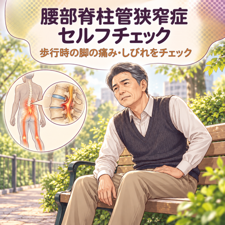 腰部脊柱管狭窄症セルフチェック｜16問で状態を整理の画像