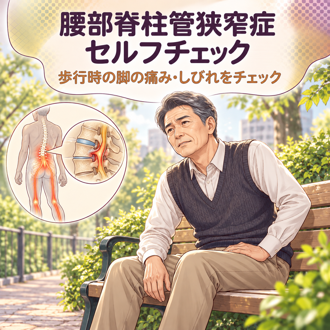 腰部脊柱管狭窄症セルフチェック