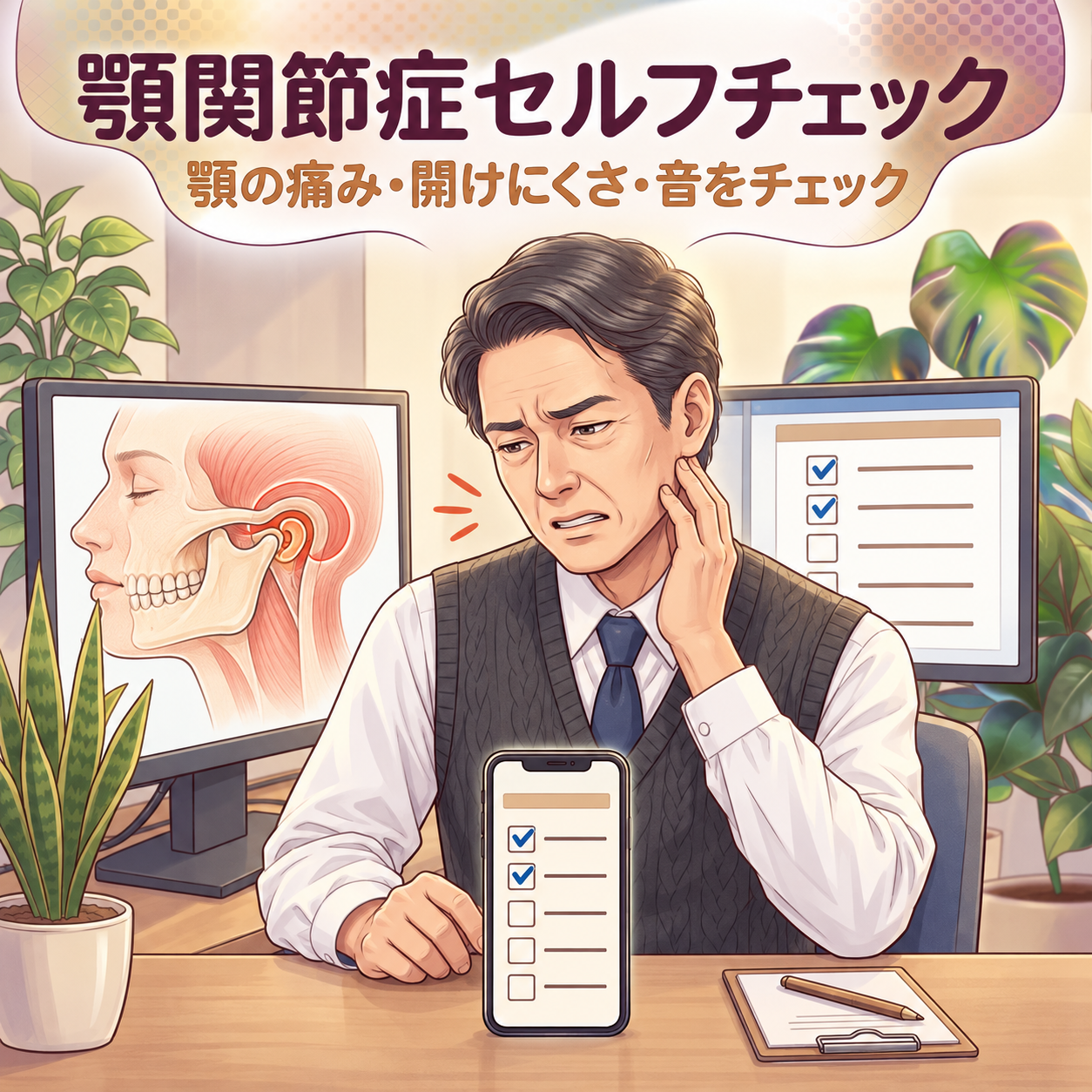 顎関節症セルフチェック